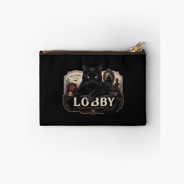 Item preview, Haunted Lobby Cat Gothic Folk Illustration Halloween designed and sold by KristenosNehk.