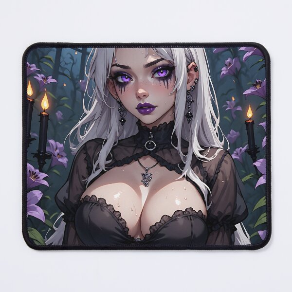 Item preview, Hot Halloween Anime Girl Goth Mommy Waifu Woman designed and sold by Your New Fixation.