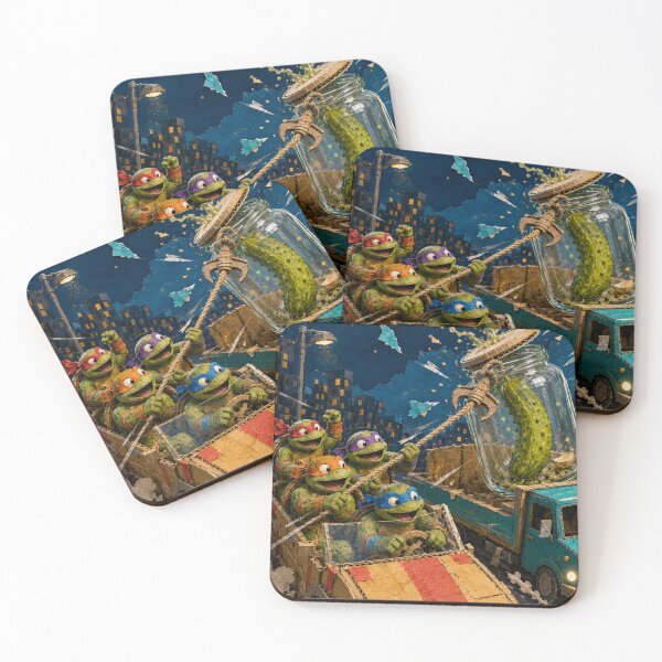 Item preview, The Last Pickle Turtle Rescue – Whimsical Fantasy Vehicle Art 3 designed and sold by Mirgonhood.