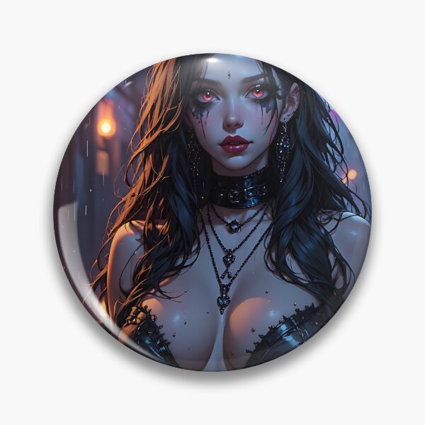 Item preview, Hot Halloween Anime Girl Goth Mommy Waifu Woman designed and sold by Your New Fixation.