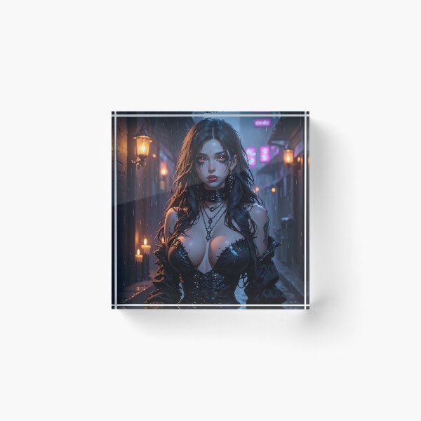 Item preview, Hot Halloween Anime Girl Goth Mommy Waifu Woman designed and sold by Your New Fixation.