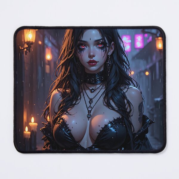 Item preview, Hot Halloween Anime Girl Goth Mommy Waifu Woman designed and sold by Your New Fixation.