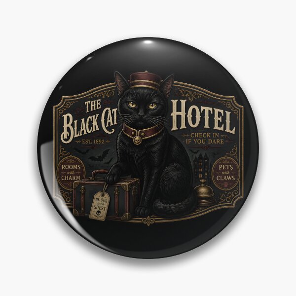 Item preview, Black Cat Bellhop Retro Halloween Poster Halloween designed and sold by KristenosNehk.