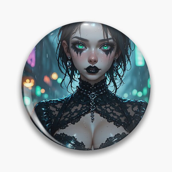 Item preview, Hot Halloween Anime Girl Goth Mommy Waifu Woman designed and sold by Your New Fixation.