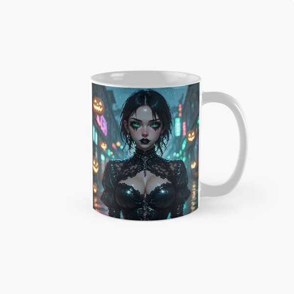 Item preview, Hot Halloween Anime Girl Goth Mommy Waifu Woman designed and sold by Your New Fixation.