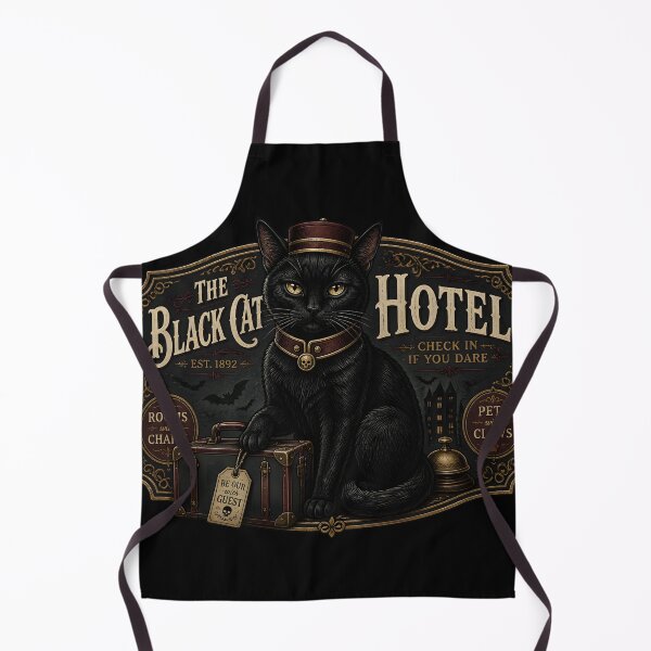 Item preview, Black Cat Bellhop Retro Halloween Poster Halloween designed and sold by KristenosNehk.
