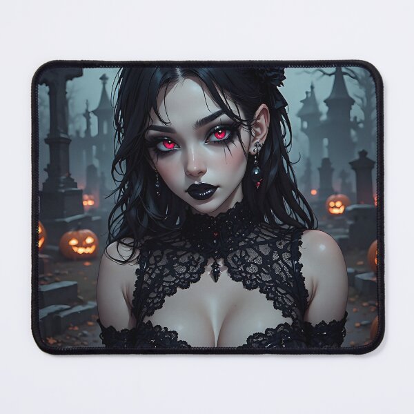 Item preview, Hot Halloween Anime Girl Goth Mommy Waifu Woman designed and sold by Your New Fixation.