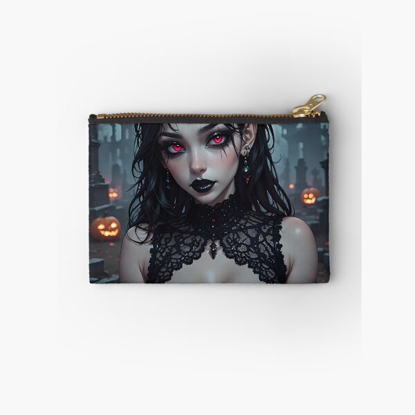 Item preview, Hot Halloween Anime Girl Goth Mommy Waifu Woman designed and sold by Your New Fixation.