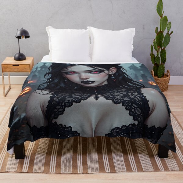Item preview, Hot Halloween Anime Girl Goth Mommy Waifu Woman designed and sold by Your New Fixation.