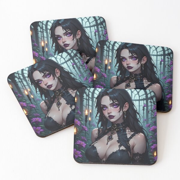 Item preview, Hot Halloween Anime Girl Goth Mommy Waifu Woman designed and sold by Your New Fixation.