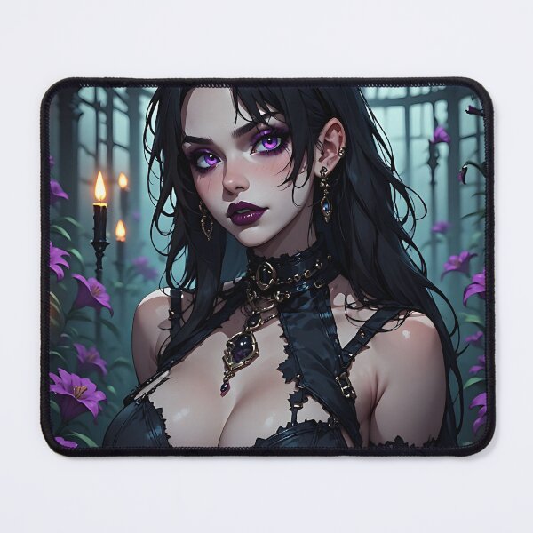 Item preview, Hot Halloween Anime Girl Goth Mommy Waifu Woman designed and sold by Your New Fixation.