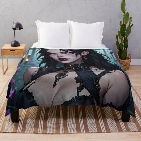 Item preview, Hot Halloween Anime Girl Goth Mommy Waifu Woman designed and sold by Your New Fixation.
