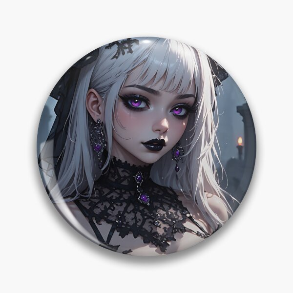 Item preview, Hot Halloween Anime Girl Goth Mommy Waifu Woman designed and sold by Your New Fixation.