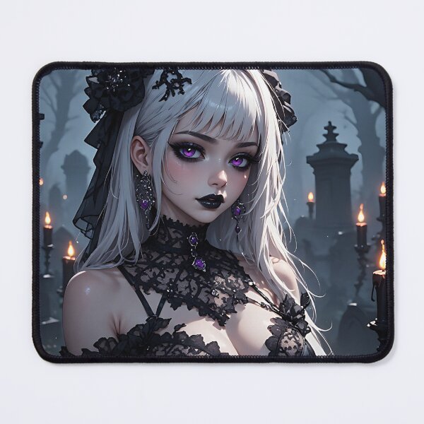 Item preview, Hot Halloween Anime Girl Goth Mommy Waifu Woman designed and sold by Your New Fixation.