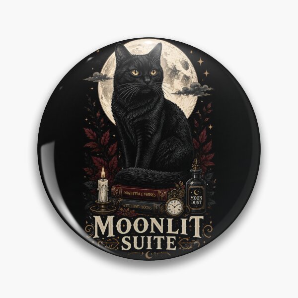 Item preview, Moonlit Suite Cat Retro Halloween Poster Halloween designed and sold by KristenosNehk.