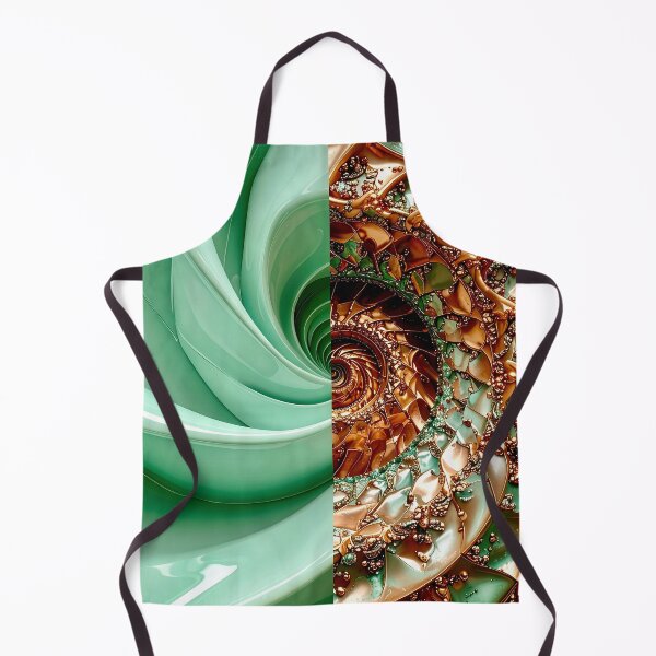 Item preview, Celadon Wave and Metallic Copper Vortex designed and sold by Vicky Brago-Mitchell®.