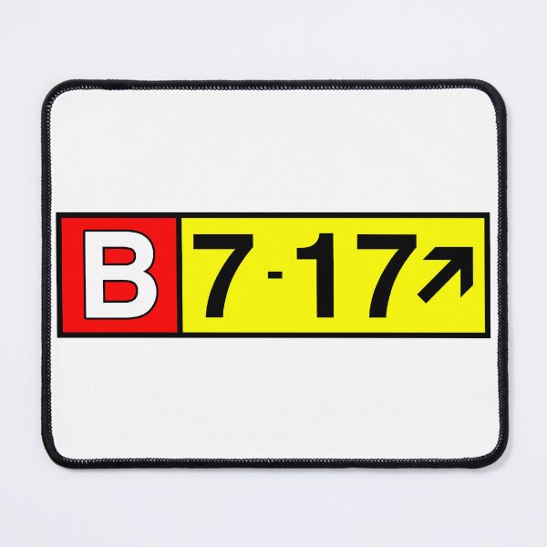 Item preview, B717 Jetliner Authentic Airport Sign - Aviation Graphic Art designed and sold by Magazine Combate.