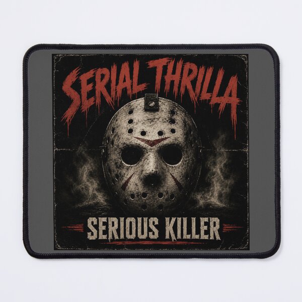 Item preview, Serial Thrilla Serious Killer Slasher Horror Humour designed and sold by Hornace88studio.