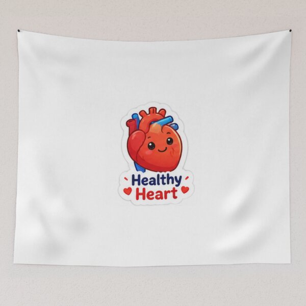 Item preview, Cute Healthy Heart Educational Sticker designed and sold by LearnFunStore.