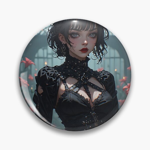 Item preview, Hot Halloween Anime Girl Goth Mommy Waifu Woman designed and sold by Your New Fixation.