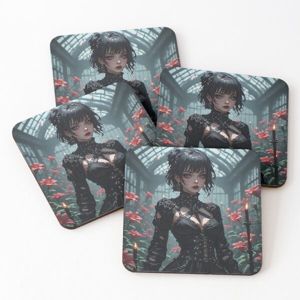 Item preview, Hot Halloween Anime Girl Goth Mommy Waifu Woman designed and sold by Your New Fixation.