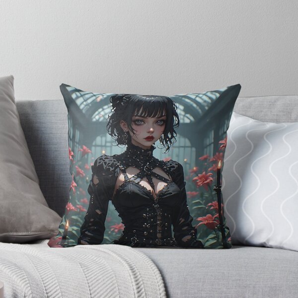 Item preview, Hot Halloween Anime Girl Goth Mommy Waifu Woman designed and sold by Your New Fixation.