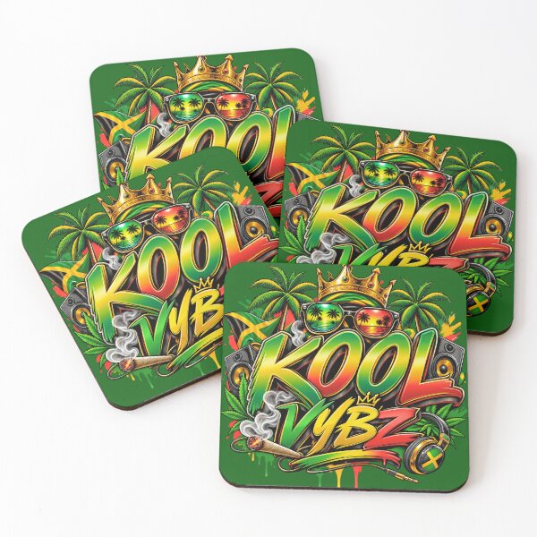 Item preview, Kool Vybz Reggae Music Jamaica Culture Crown Palm Trees Art Print designed and sold by digitalbob60.