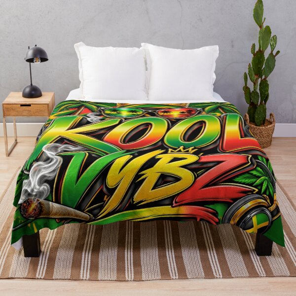 Item preview, Kool Vybz Reggae Music Jamaica Culture Crown Palm Trees Art Print designed and sold by digitalbob60.