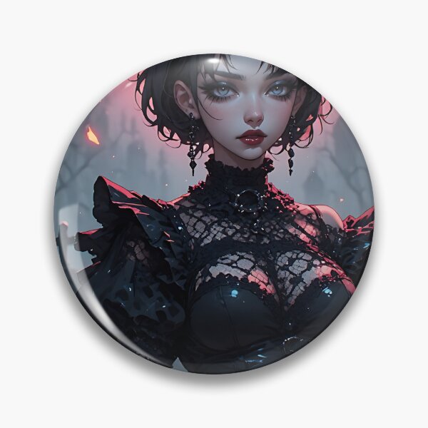 Item preview, Hot Halloween Anime Girl Goth Mommy Waifu Woman designed and sold by Your New Fixation.