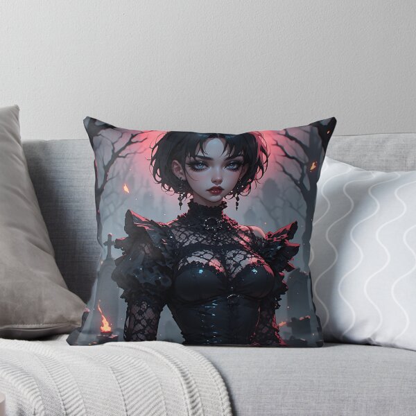 Item preview, Hot Halloween Anime Girl Goth Mommy Waifu Woman designed and sold by Your New Fixation.