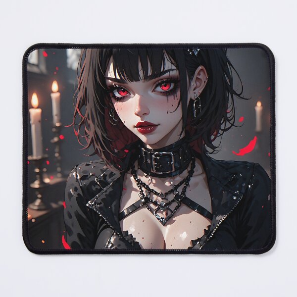 Item preview, Hot Halloween Anime Girl Goth Mommy Waifu Woman designed and sold by Your New Fixation.