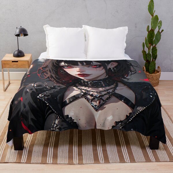 Item preview, Hot Halloween Anime Girl Goth Mommy Waifu Woman designed and sold by Your New Fixation.