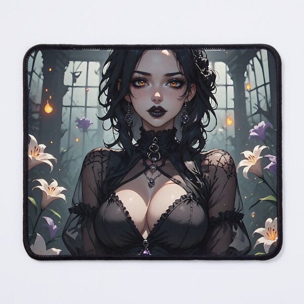 Item preview, Hot Halloween Anime Girl Goth Mommy Waifu Woman designed and sold by Your New Fixation.