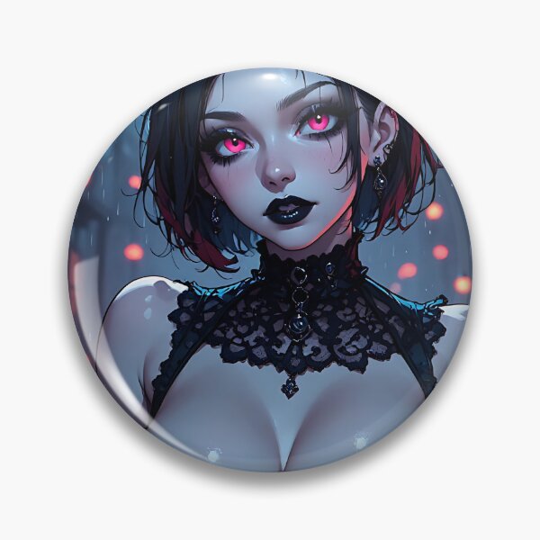 Item preview, Hot Halloween Anime Girl Goth Mommy Waifu Woman designed and sold by Your New Fixation.