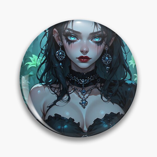 Item preview, Hot Halloween Anime Girl Goth Mommy Waifu Woman designed and sold by Your New Fixation.