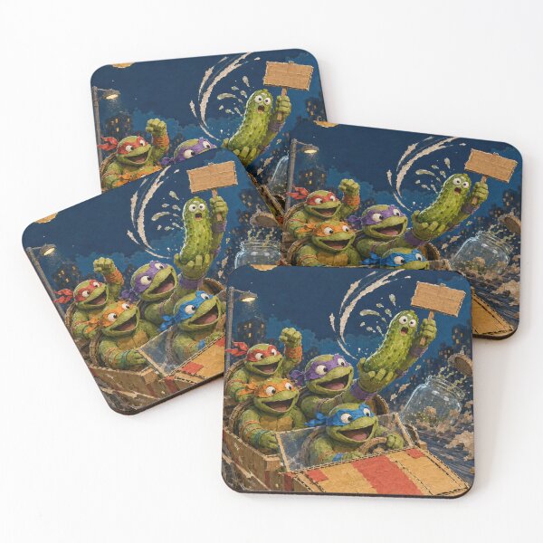 Item preview, The Last Pickle Turtle Rescue – Whimsical Fantasy Vehicle Art 4 designed and sold by Mirgonhood.