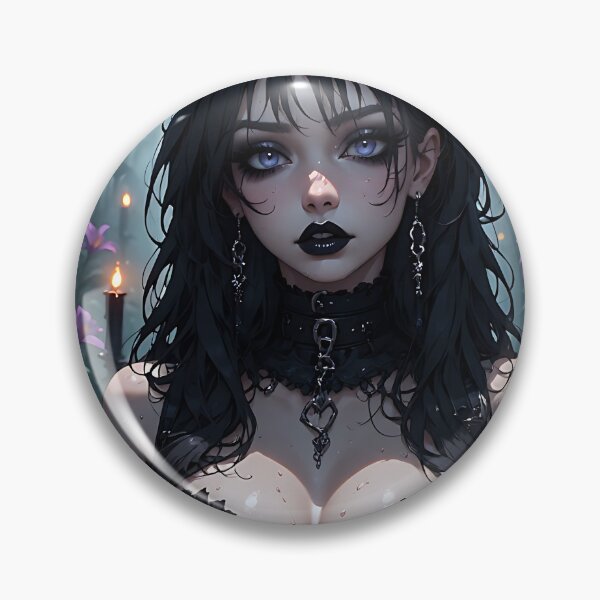 Item preview, Hot Halloween Anime Girl Goth Mommy Waifu Woman designed and sold by Your New Fixation.