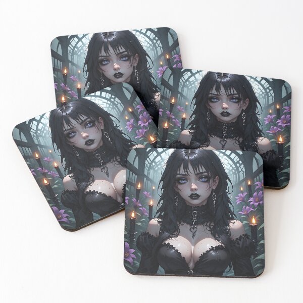 Item preview, Hot Halloween Anime Girl Goth Mommy Waifu Woman designed and sold by Your New Fixation.