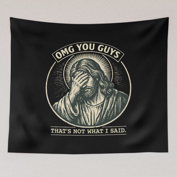 Item preview, Facepalm Jesus OMG You Guys  designed and sold by SERHIPLET.