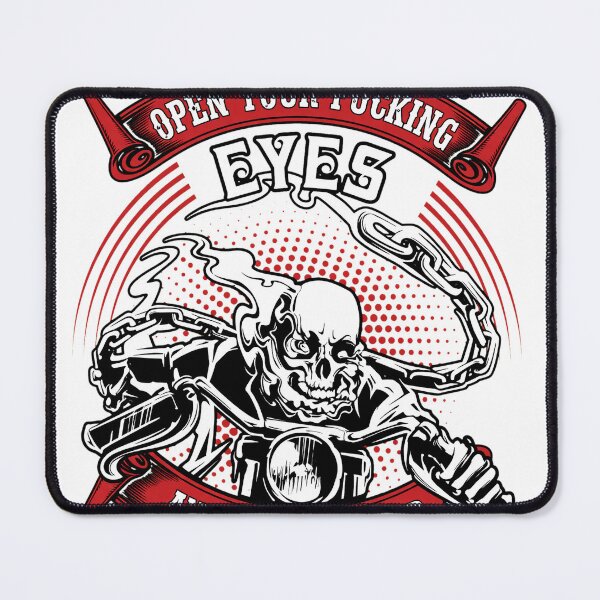 Item preview, Save A Biker Skeleton Ride Warning  designed and sold by LISATHOMP.