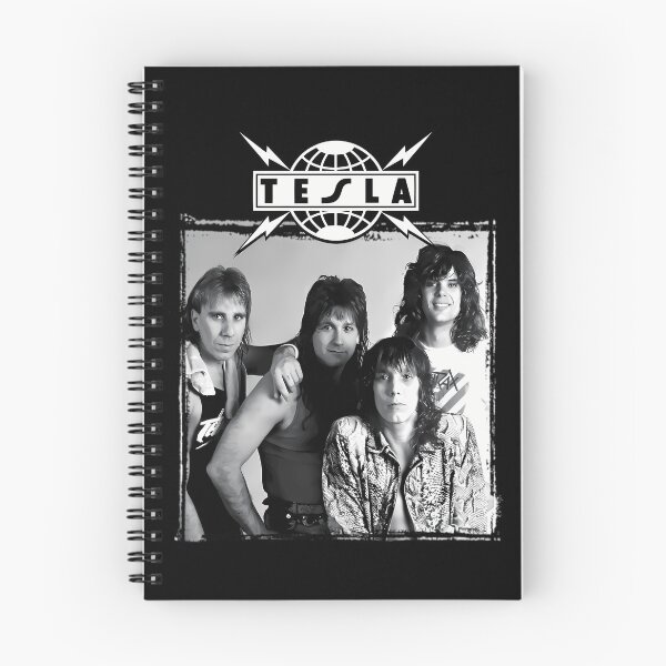 Item preview, Tesla Band Vintage 80s Hard Rock Portrait Graphic designed and sold by ImogenDavisArt.