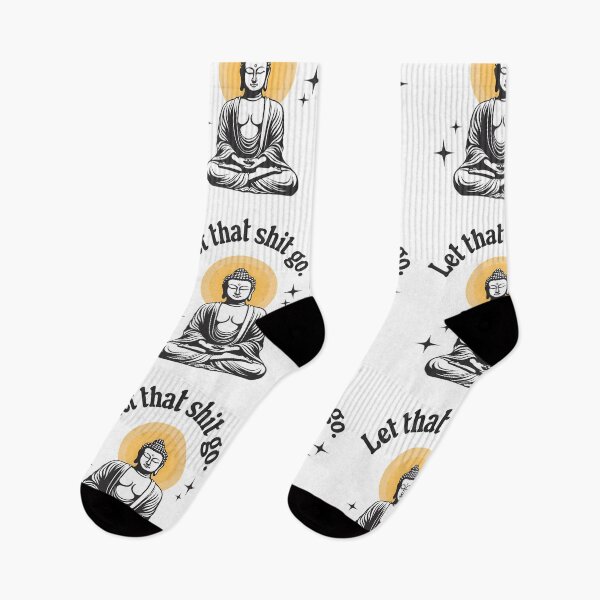 Item preview,  Let That Shit Go - Funny Buddha Sarcasm designed and sold by DavidGibbs32.