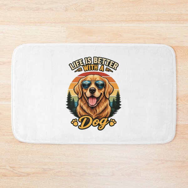 Item preview, Life Is Better With a Dog Inspirational Quote Design designed and sold by ClipFrFortnite.
