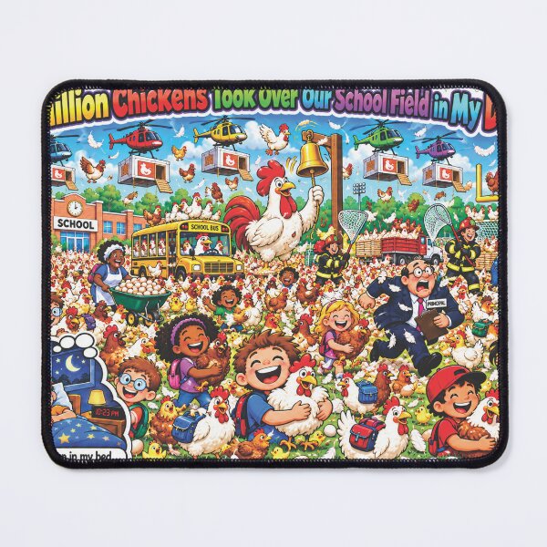 Item preview, One Million Chickens Schoolyard Dream designed and sold by New Wave Artworks & Odds &Ends.
