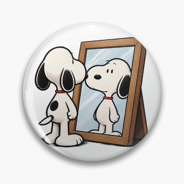 Item preview, Mirror Reflection Comic Art Featuring Garfield and Snoopy Characters designed and sold by ClipFrFortnite.