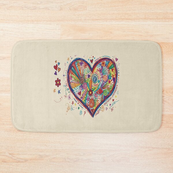 Item preview, Vibrant Psychedelic Heart Pop Art Illustration.  designed and sold by EunsooLee.