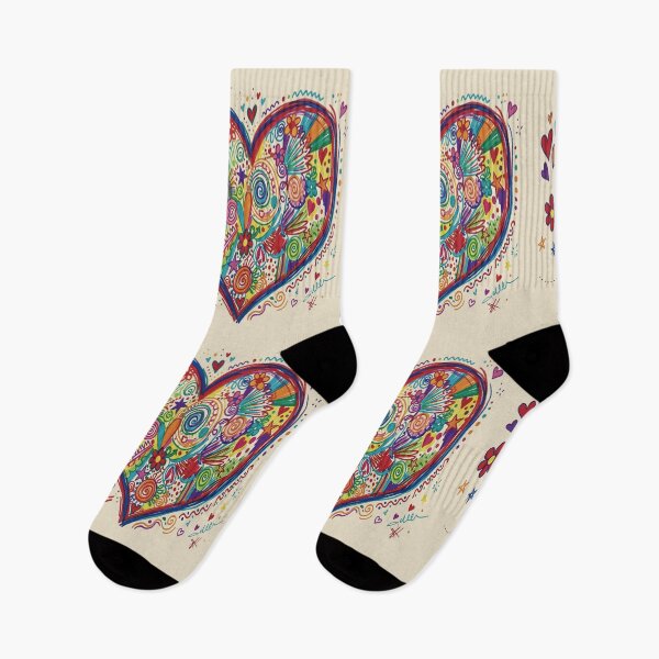 Item preview, Vibrant Psychedelic Heart Pop Art Illustration.  designed and sold by EunsooLee.