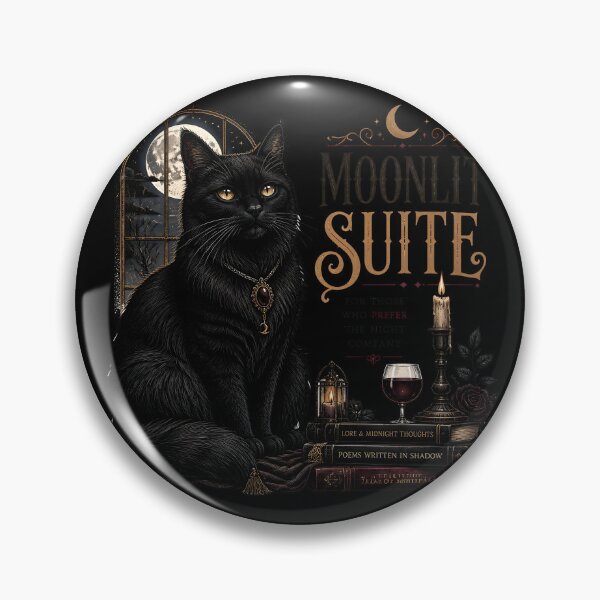 Item preview, Moonlit Suite Cat Gothic Folk Illustration Halloween designed and sold by KristenosNehk.
