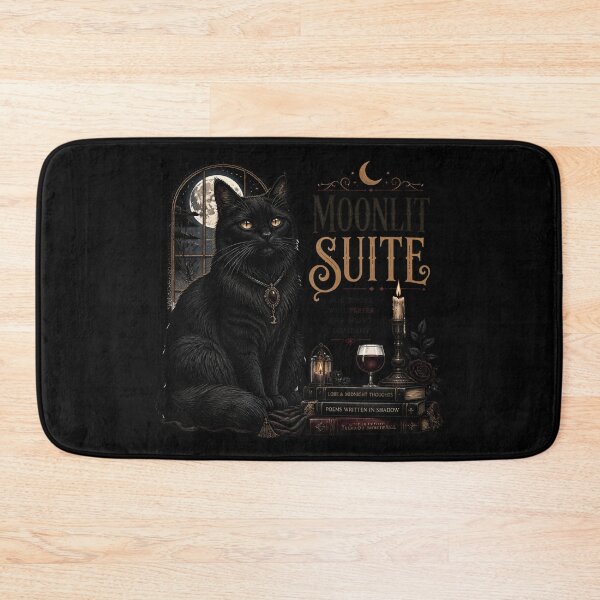 Item preview, Moonlit Suite Cat Gothic Folk Illustration Halloween designed and sold by KristenosNehk.