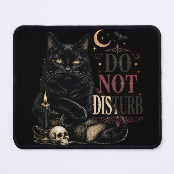 Item preview, Do Not Disturb Cat Retro Halloween Poster Halloween designed and sold by KristenosNehk.